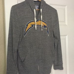 Grey Charger Zip Up SweatShirt